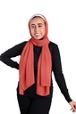 [SHIF-33374] ايشارب شيفون كريب سادة عريض Jamila (بطيخى)