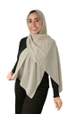 [SHIF-38457] ايشارب شيفون كريب سادة Jamila (بيج)