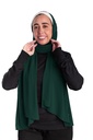 [SHIF-37954] ايشارب شيفون سادة كريب Piano (اخضر غامق1)