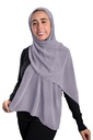 [SHIF-31826] ايشارب شيفون كريب سادة Jamila (جراي)