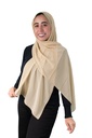 [SHIF-35285] ايشارب شيفون كريب سادة Jamila (بيج1)