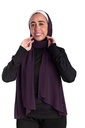 [SHIF-39504] ايشارب شيفون سادة كريب Piano (بتنجانى)