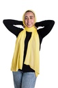 [SHIF-38837] ايشارب شيفون كرينكل ساده Piano (اصفر)