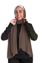 [SHIF-32044] ايشارب شيفون سادة كريب Piano (كافيه غامق)