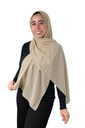 [SHIF-00016] ايشارب شيفون كريب سادة Jamila (بيج 6)