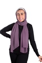 [SHIF-j-00015] ايشارب شيفون كريب سادة عريض Jamila (موف غامق)