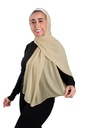 [SHIF-j-00019] ايشارب شيفون كريب سادة عريض Jamila (بيج4)