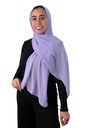 [SHIF-00027] ايشارب شيفون كريب سادة Jamila (موف فاتح 1)