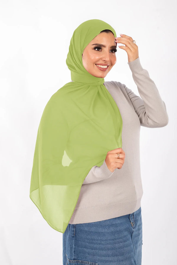 Piano crepe chiffon scarf