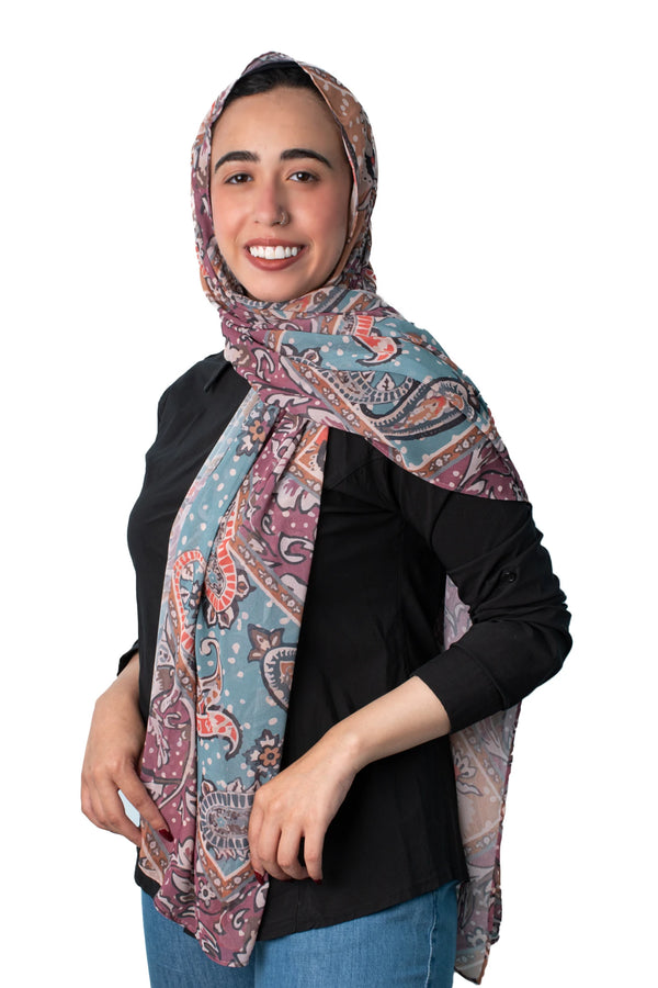 PIANO Floral digital chiffon