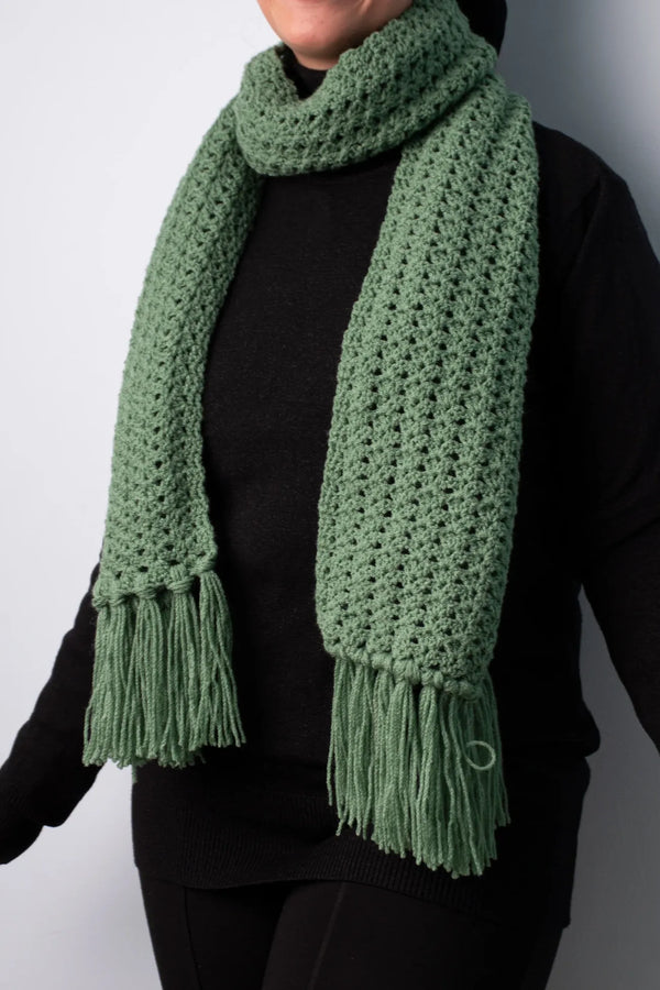 Handmade wool scarf