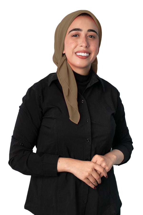 Plain chiffon crepe scarf Piano