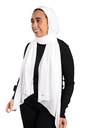 [SHIF-32098] ايشارب شيفون سادة كريب Piano (ابيض)