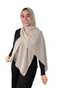 [SHIF-38974] ايشارب شيفون كريب سادة Jamila (بيج غامق)