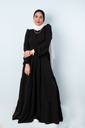 [Dress - 2XL -black] فستان قطن YANDA (اسود, 2XL)