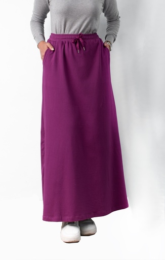 [Skirt -XL-Plum] جيب قطنYANDA (ارجواني, XL )