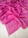 [cotton-1246] ايشارب قطن مطرز (فوشيا)