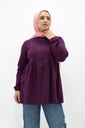 [casual-t-shirt-violet-2xl] تيشرت كاجوال YANDA (موف فايلوت, 2XL)