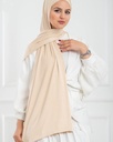 [cotton-1282] ايشارب ليكرا ببندانه (بيج)