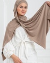[cotton-1277] ايشارب ليكرا ببندانه (كافيه فاتح)