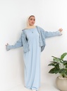[dress-basicCut-2xl-baby Blue] فستان بيزك كت   YANDA (لبني, 2XL)