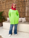[T-shirtOversize-2xl-lemony] تيشرت اوفر سايز YANDA (لمونى, 2XL)