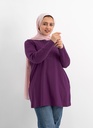 [classic-t-shirt-Violet-2xl] تيشرت كلاسيك YANDA (بتنجانى, 2XL)